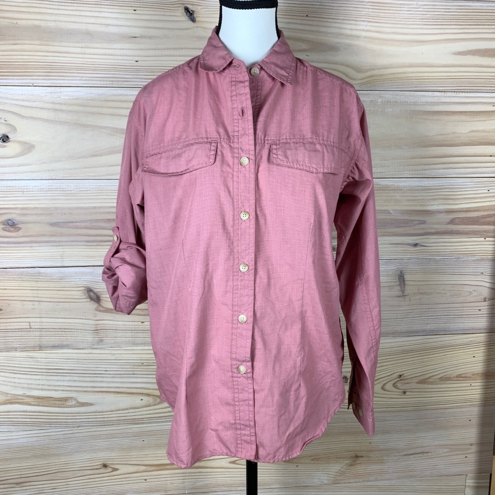 Exofficio Button-Down Shirt in Dusty Rose
